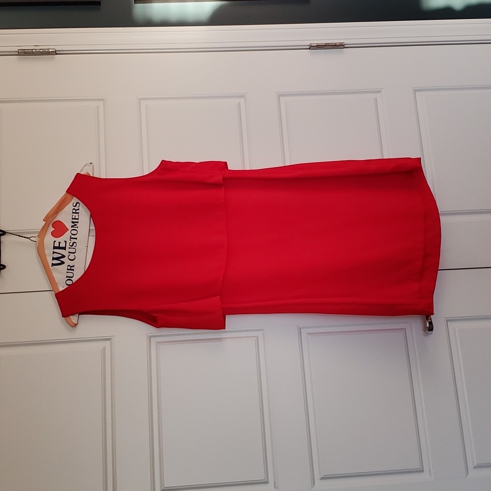 HM red short dress